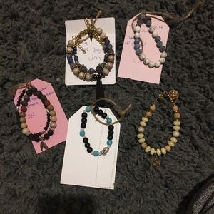 Stone yoga bracelets